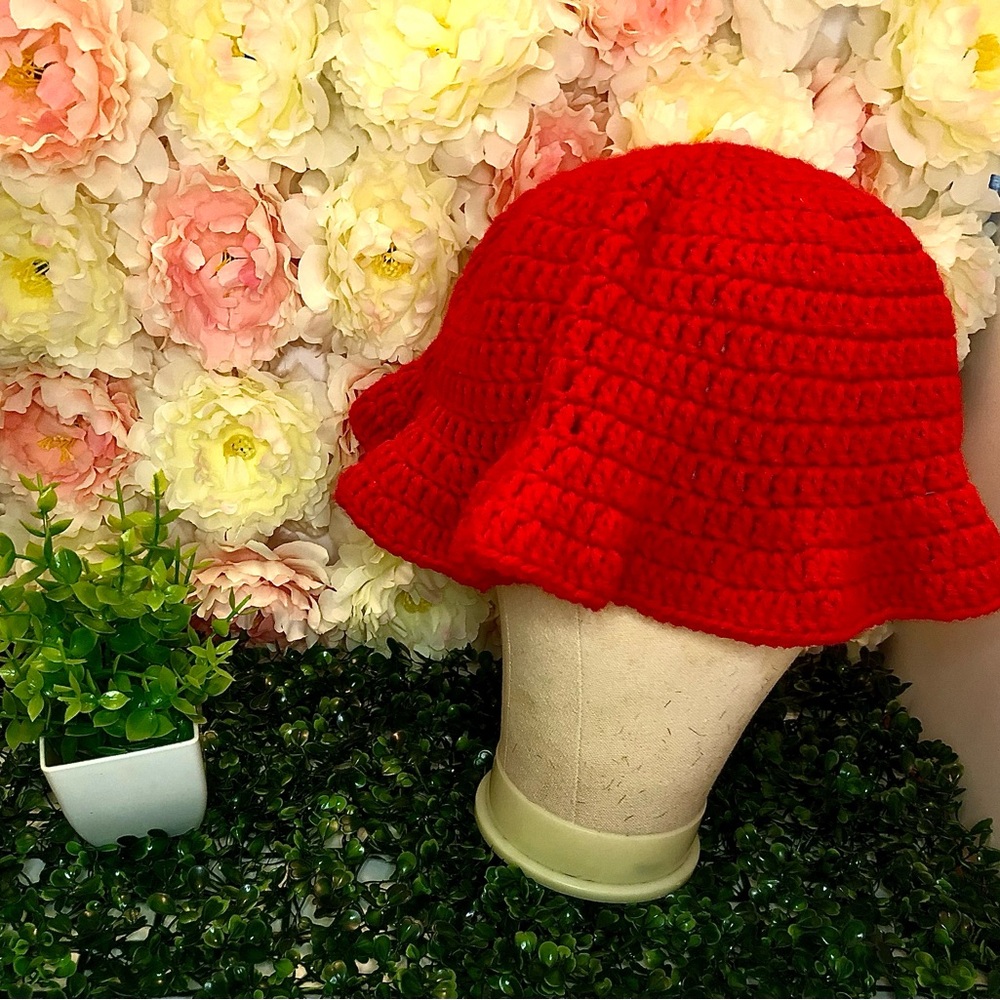 Crochet Ruffle Hat - Picture 6 of 7